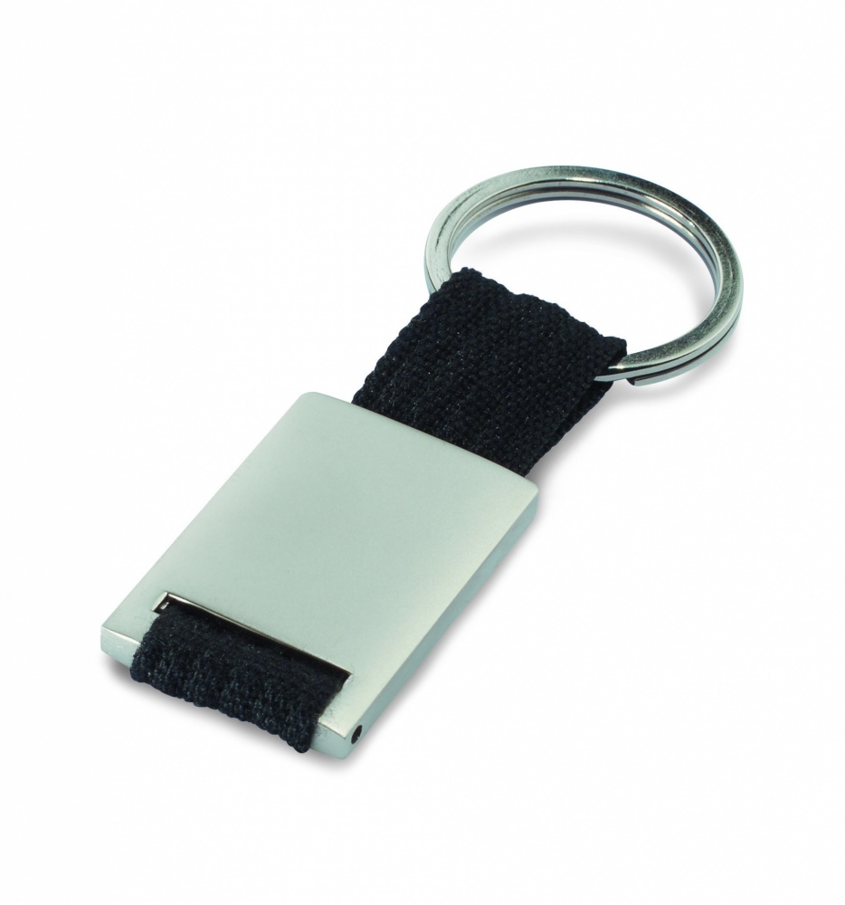 Logo trade corporate gift photo of: Metal rectangular key ring Espoo