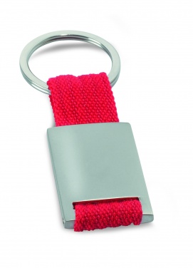 Logo trade promotional product photo of: Metal rectangular key ring Espoo