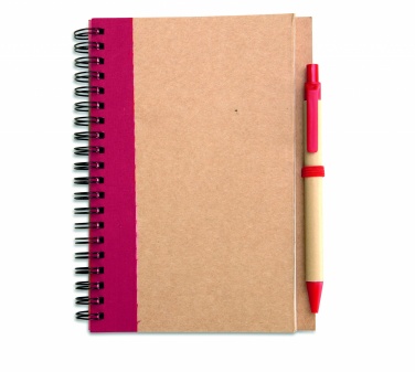 Logo trade advertising product photo of: B6 recycled notebook with pen