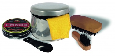 Logo trade corporate gifts image of: Shoe polish kit