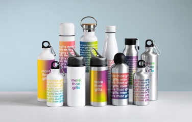 Logo trade promotional gift photo of: Single-walled 600 ml aluminum bottle