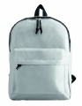 600D polyester backpack, White