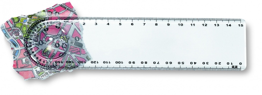 Logotrade promotional giveaway picture of: Ruler with magnifier