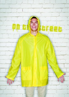 Logo trade promotional products image of: PVC raincoat with hood