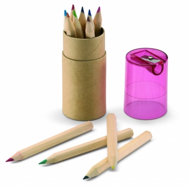 Logo trade promotional gifts picture of: 12 coloured pencils