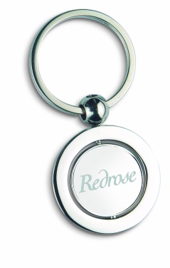 Logo trade promotional merchandise image of: Globe metal key ring  WORLD