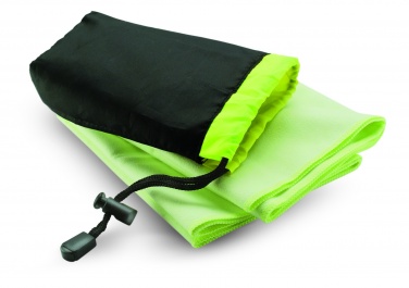 Logo trade business gifts image of: Sport towel in nylon pouch