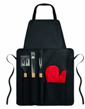 Logotrade promotional products photo of: BBQ apron with BBQ tools