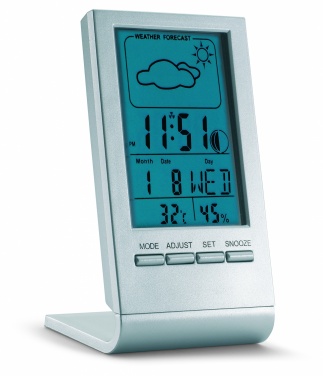 Logotrade promotional merchandise photo of: Weather station with blue LCD