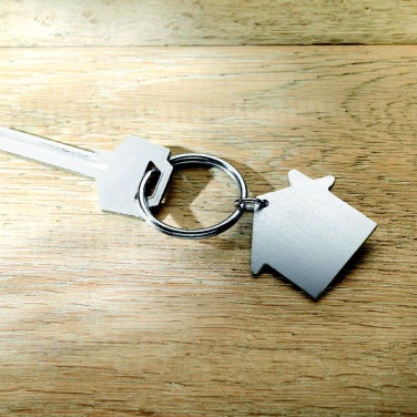 Logo trade promotional items image of: Metal key holder house Lahti