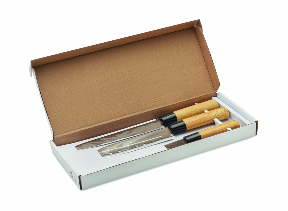 Logo trade promotional merchandise photo of: Japanese style knife set