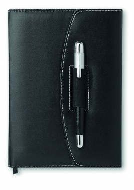 Logo trade promotional gifts picture of: A5 notebook portfolio with pen