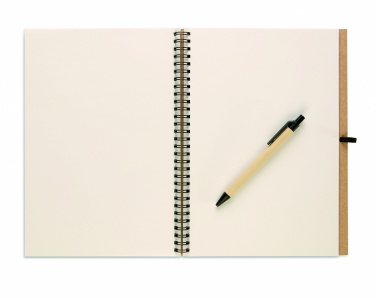 Logotrade promotional gift picture of: Recycled notebook with pen