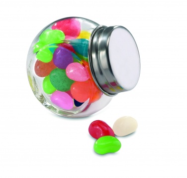 Logo trade promotional items picture of: Glass jar with jelly beans