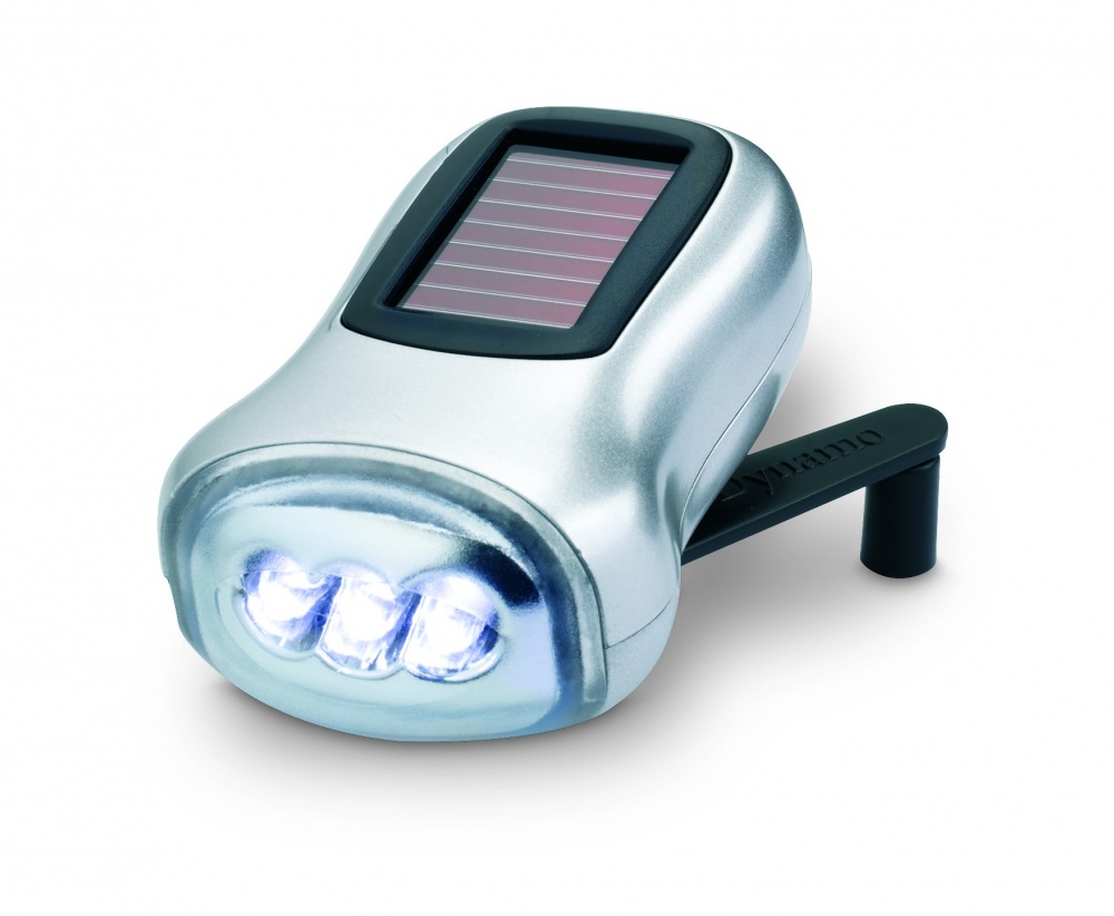 Logotrade promotional item picture of: Dual powered dynamo torch