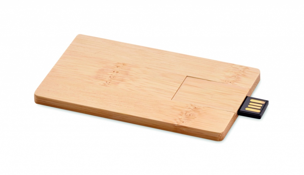 Logo trade promotional items picture of: 16GB bamboo casing USB