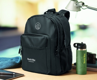 Logotrade promotional giveaway image of: 300D RPET laptop backpack