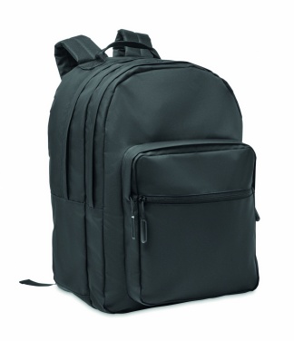 Logo trade promotional giveaways picture of: 300D RPET laptop backpack