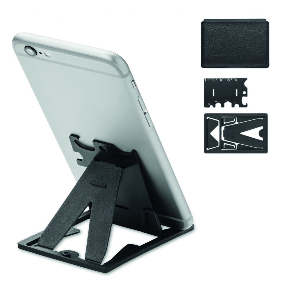 Logotrade promotional items photo of: Multi-tool pocket phone stand