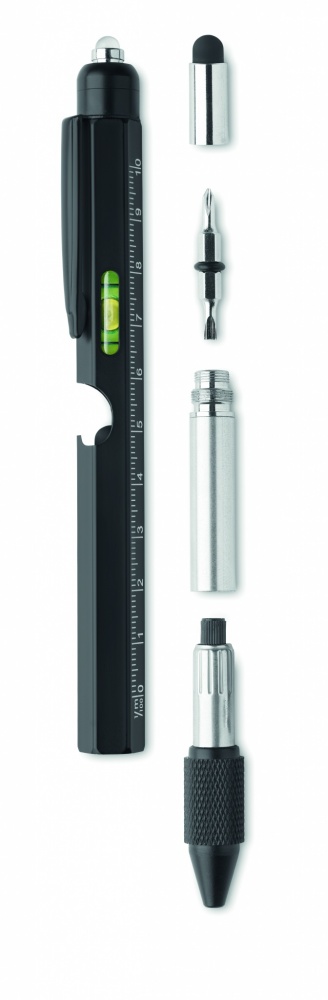 Logotrade business gift image of: Spirit level pen with ruler