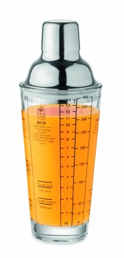 Logo trade promotional giveaways picture of: Glass cocktail shaker 400 ml