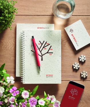 Logotrade promotional merchandise photo of: A5 seed paper cover notebook