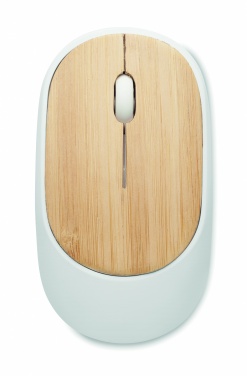 Logo trade promotional merchandise photo of: Wireless mouse in bamboo