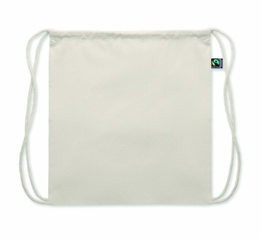 Logo trade promotional items picture of: Drawstring bag Fairtrade