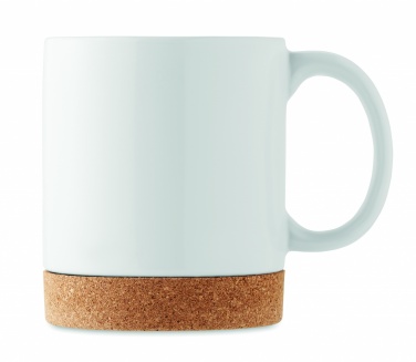 Logo trade corporate gift photo of: Ceramic cork mug 280 ml