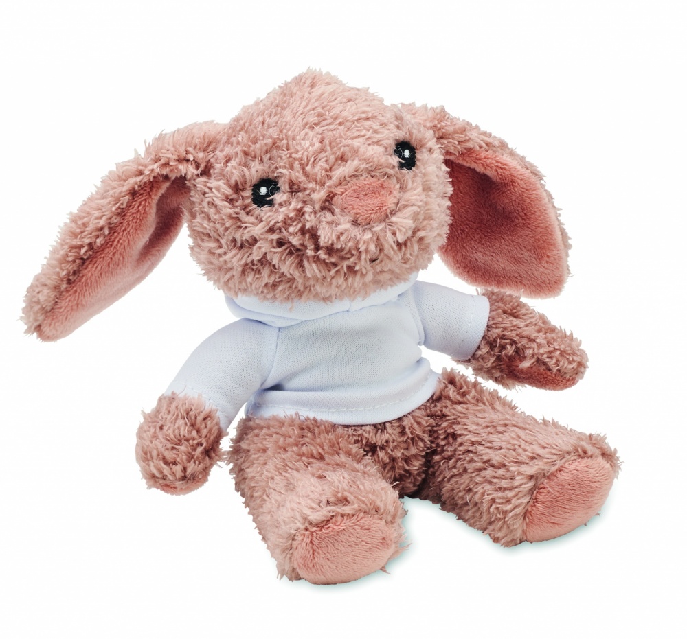 Logotrade promotional giveaway image of: Bunny plush wearing a hoodie