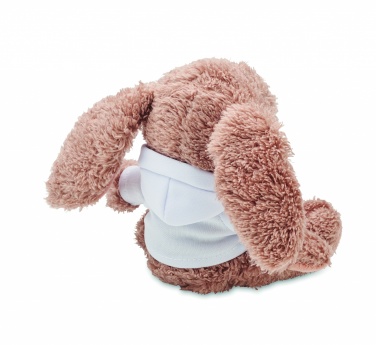 Logo trade promotional merchandise image of: Bunny plush wearing a hoodie