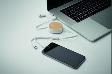 Logo trade advertising products image of: Retractable charging USB cable