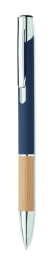 Logotrade business gift image of: Ballpoint pen made of aluminum with a bamboo grip