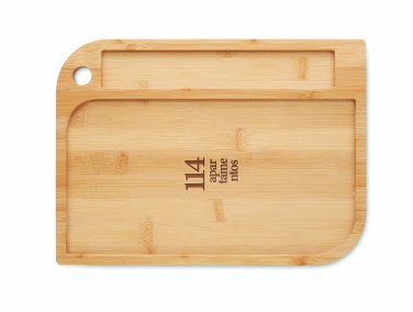 Logo trade promotional products image of: Meal plate in bamboo