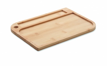 Logo trade corporate gifts image of: Meal plate in bamboo