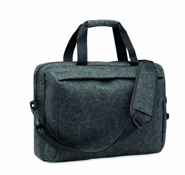 Logo trade corporate gift photo of: 15 inch RPET felt laptop bag