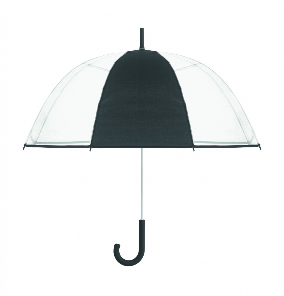 Logo trade promotional merchandise picture of: Transparent 23 inch manual open umbrella