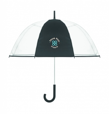 Logotrade promotional item picture of: Transparent 23 inch manual open umbrella