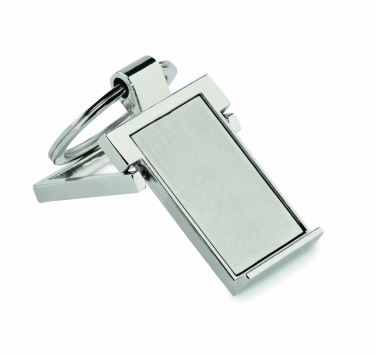 Logo trade promotional products picture of: Metal key ring phone stand