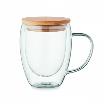 Logo trade promotional gifts image of: Double wall borosilicate mug