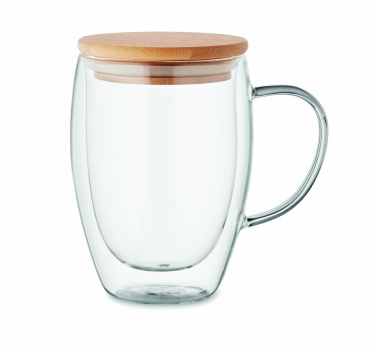 Logo trade promotional giveaway photo of: Double wall borosilicate mug