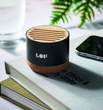 Logotrade promotional merchandise image of: Cork and aluminium speaker