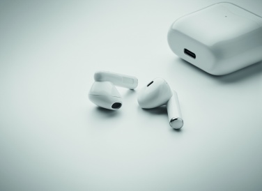 Logo trade promotional merchandise picture of: TWS earbuds with charging base