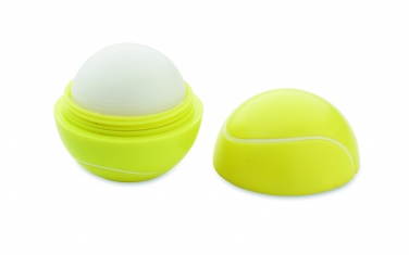 Logo trade corporate gifts image of: Lip balm in tennis ball shape