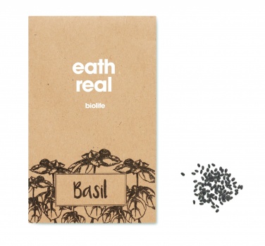 Logotrade promotional merchandise image of: Basil seeds in craft envelope