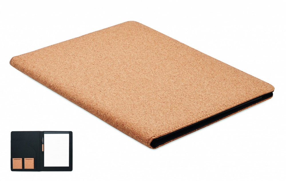 Logo trade promotional items picture of: A4 cork conference folder