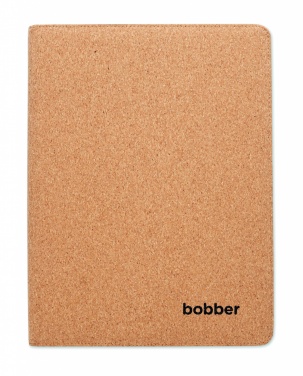 Logo trade business gifts image of: A4 cork conference folder