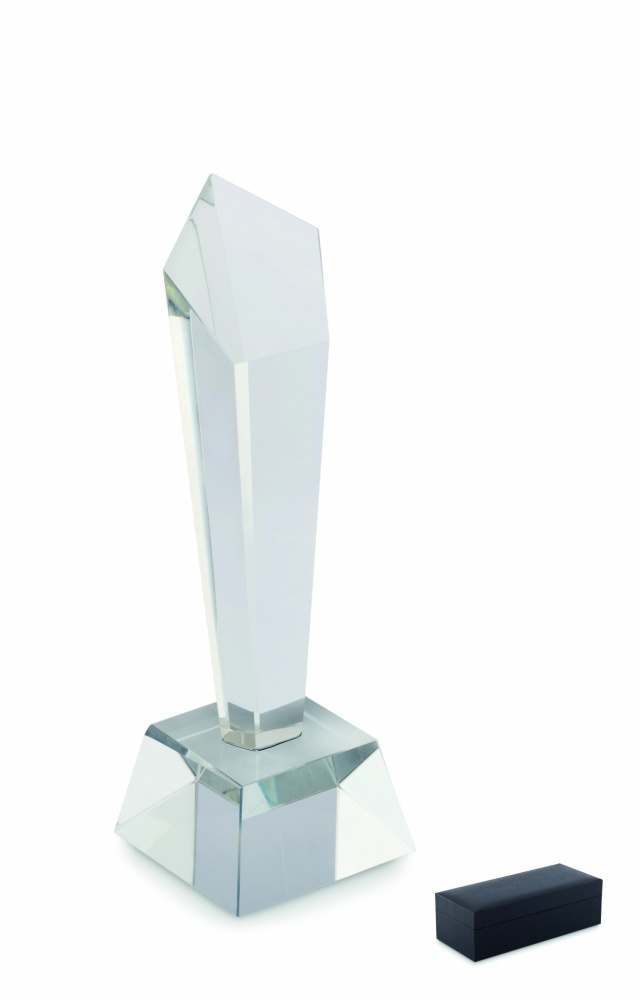 Logo trade promotional items image of: Crystal award in a gift box