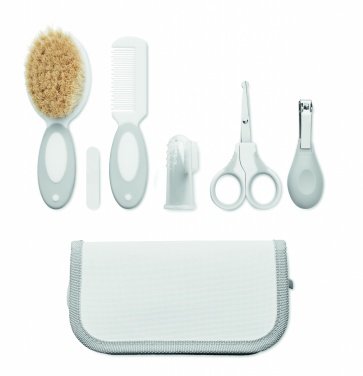 Logo trade promotional giveaway photo of: 6 piece baby grooming set