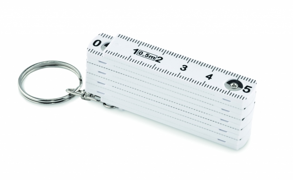 Logo trade promotional products picture of: Carpenters ruler key ring 50cm Kotka